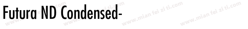 Futura ND Condensed字体转换